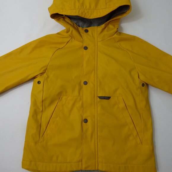 ZARA Toddler Yellow Lined Rain Jacket, Size 2-3 Years - Picture 1 of 5
